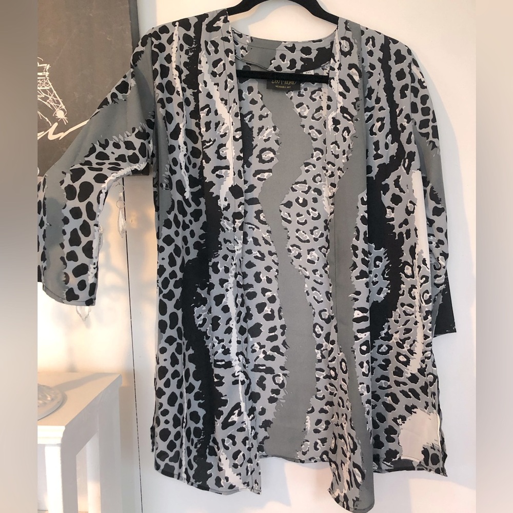 BOB MACKIE animal print Kimono Cover Up
